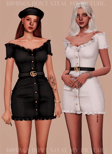 gucci belt sims|Gucci belt and skirt.